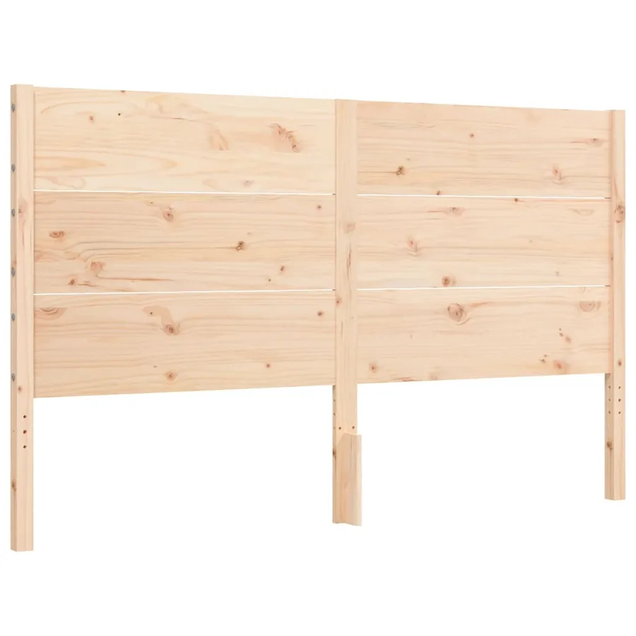 Cadre de lit sans matelas 160x200 cm bois massif de pin - 8