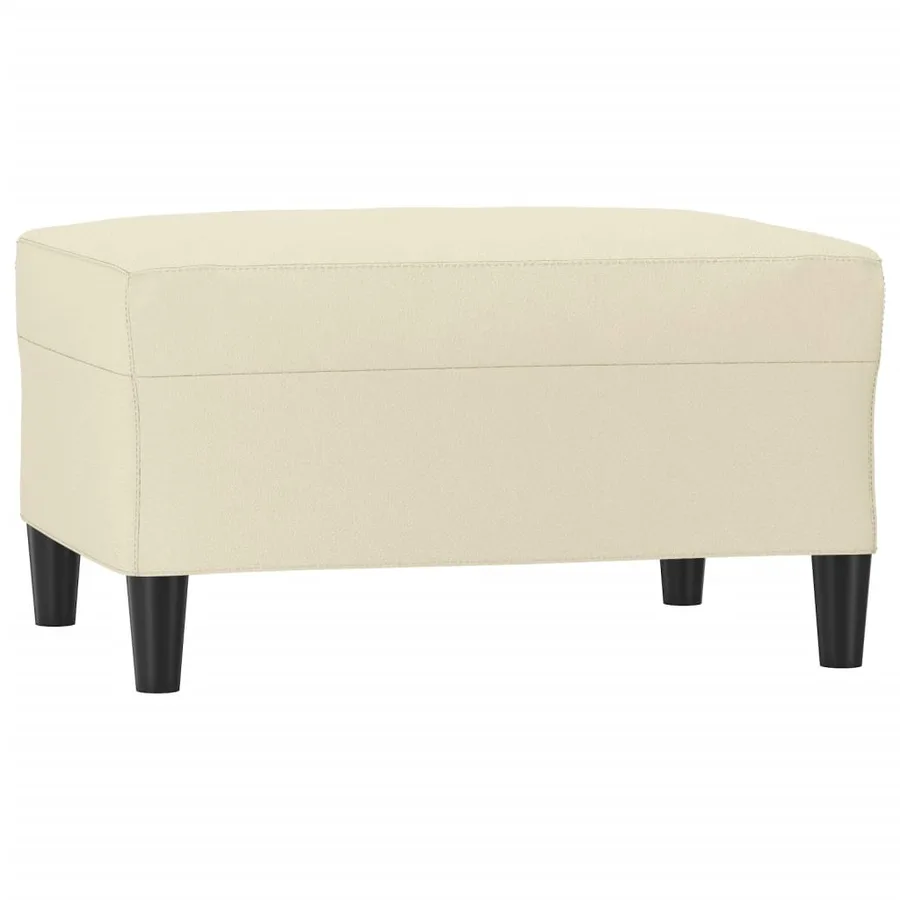 Ensemble de canapés 4 pcs avec coussins Crème Similicuir - 6