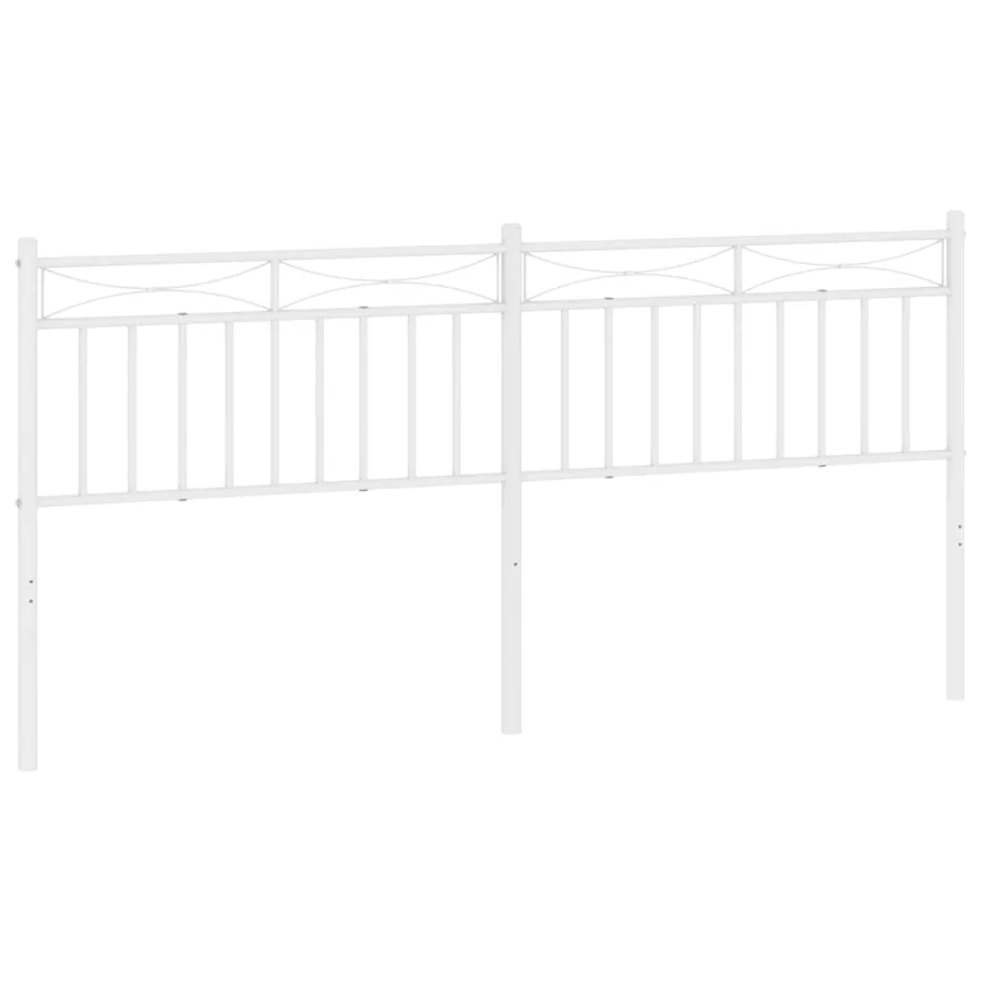 Tête de lit de remplacement métal blanc 200 cm - 2