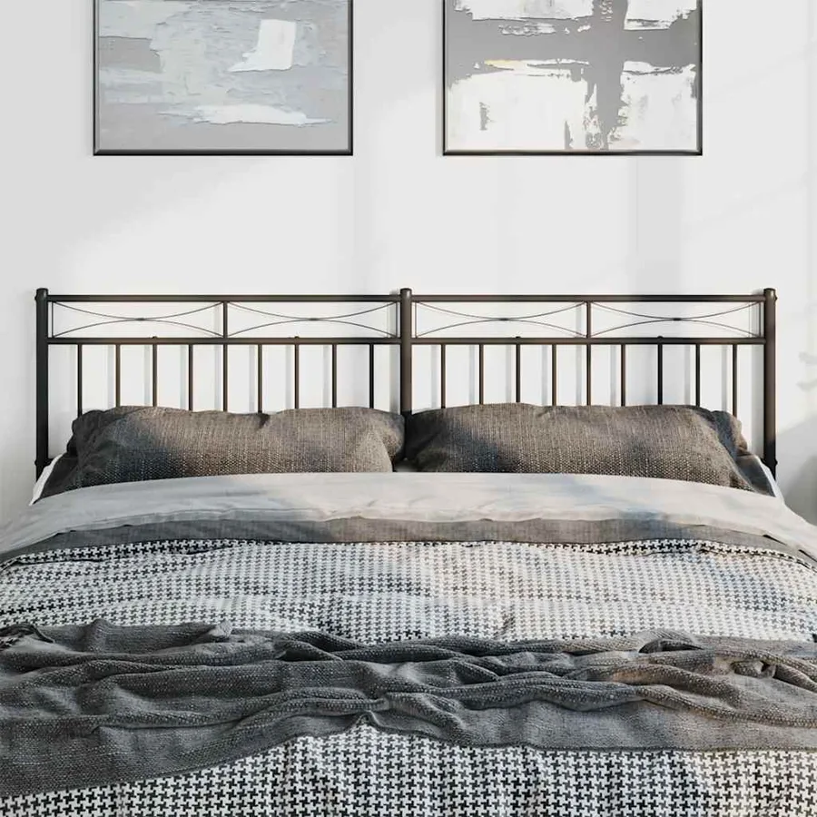 Tête de lit de remplacement métal noir 180 cm - 3
