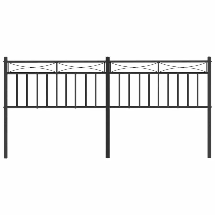 Tête de lit de remplacement métal noir 180 cm - 4