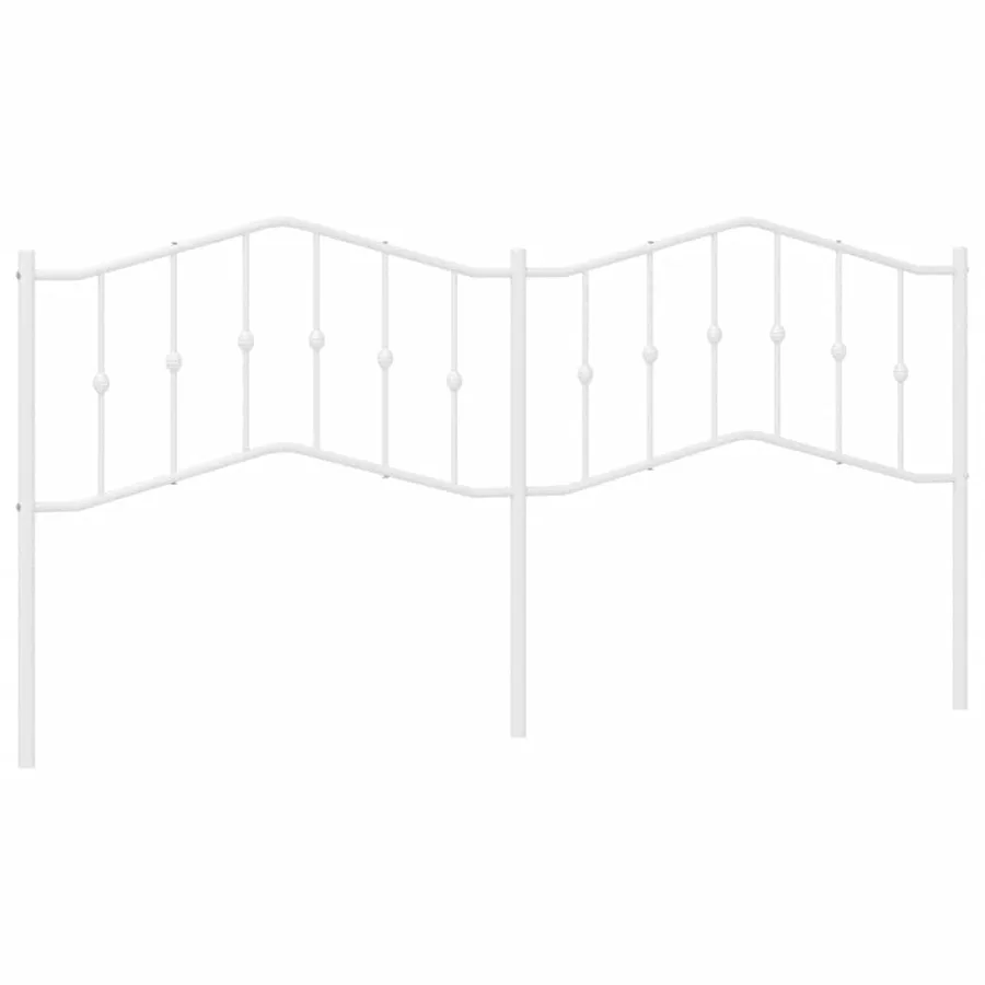 Tête de lit de remplacement métal blanc 193 cm - 2