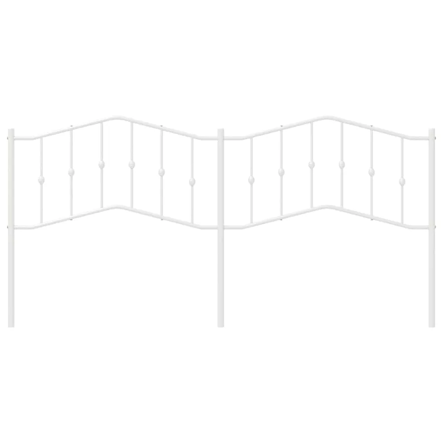 Tête de lit de remplacement métal blanc 193 cm - 4