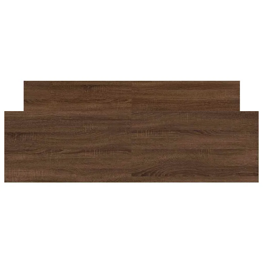 Cadre de lit sans matelas chêne marron 140x190 cm - 5
