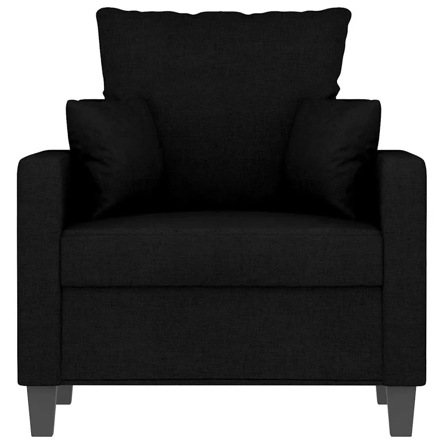 Fauteuil Noir 60 cm Tissu - 4
