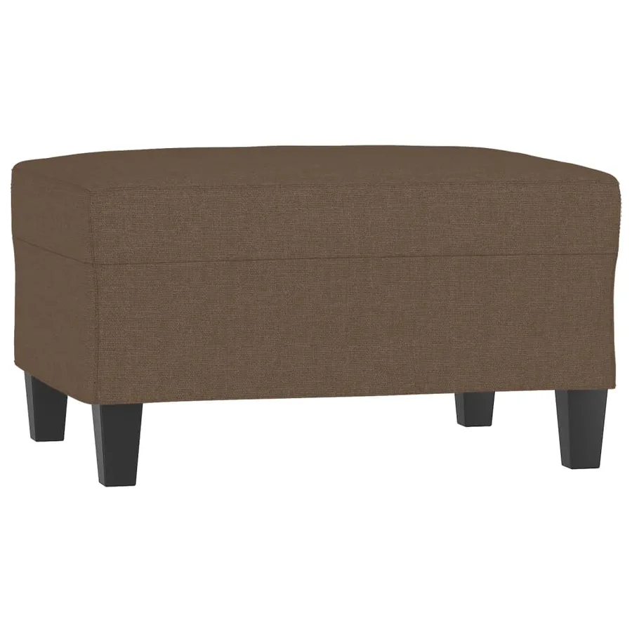 Ensemble de canapés 4 pcs avec coussins marron tissu - 6