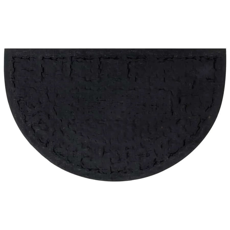 Tapis de porte demi-rond 45x75 cm caoutchouc et fibre de coco - 3