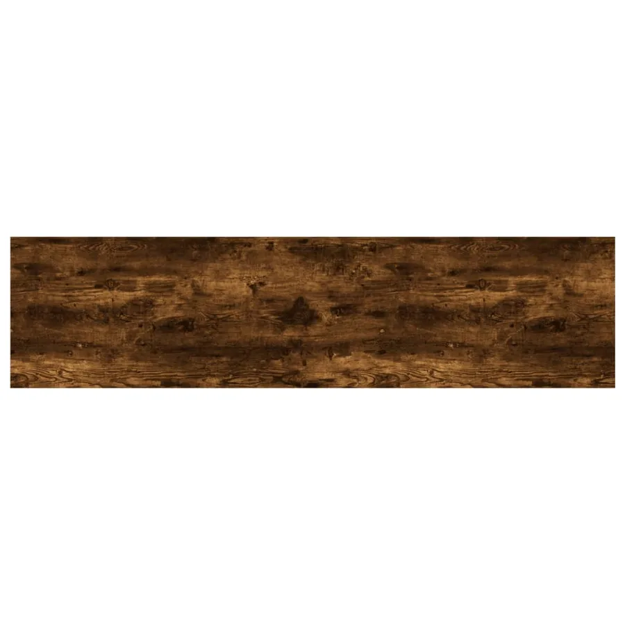 Étagères murales 4 pcs chêne fumé 80x20x1,5cm bois d'ingénierie - 6