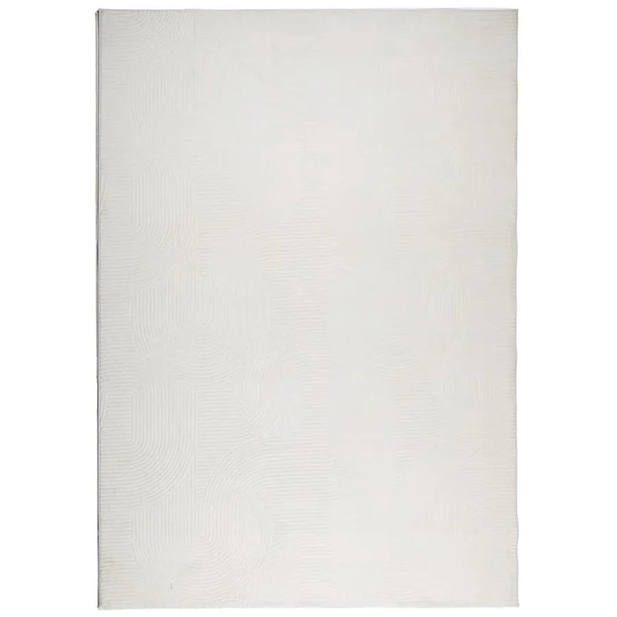 Tapis IZA poils courts style scandinave crème 160x230 cm - 2