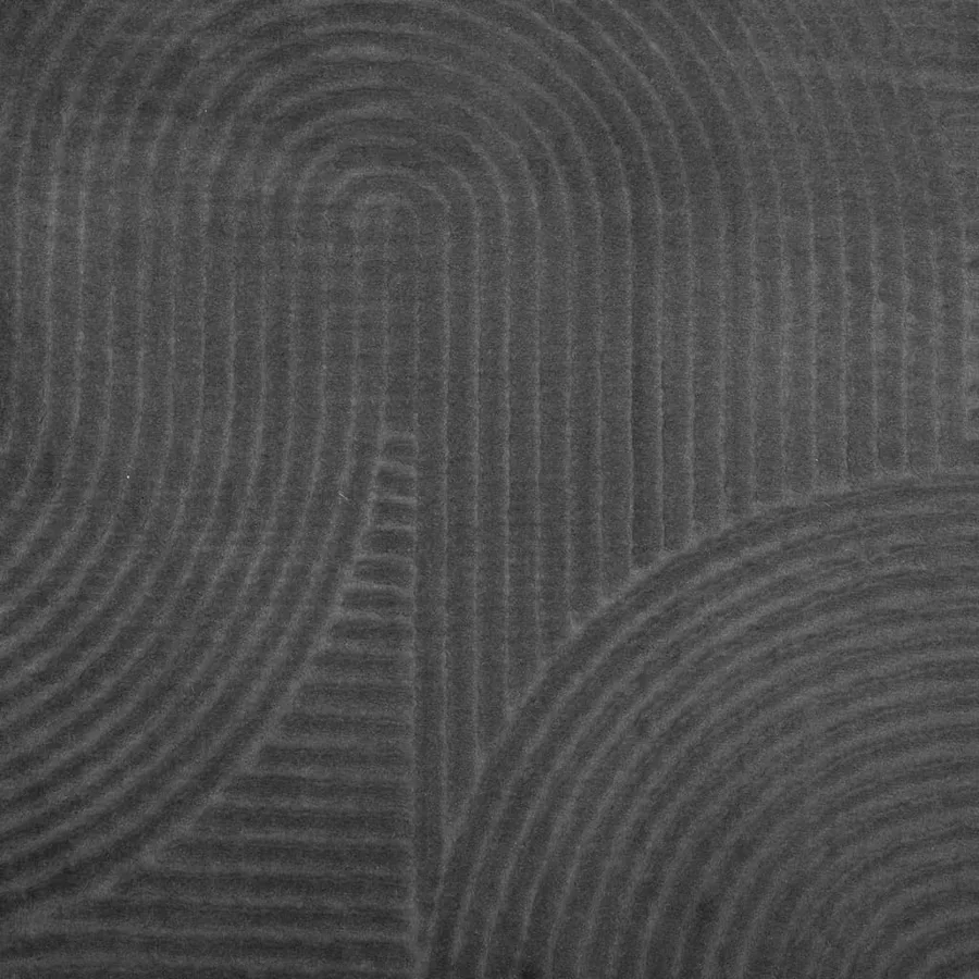 Tapis IZA poils courts style scandinave anthracite Ø 200 cm - 9