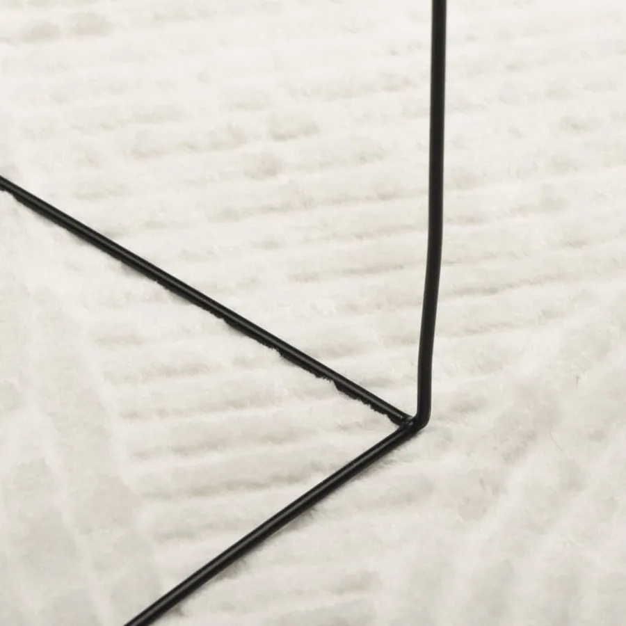 Tapis IZA poils courts style scandinave crème Ø 200 cm - 8
