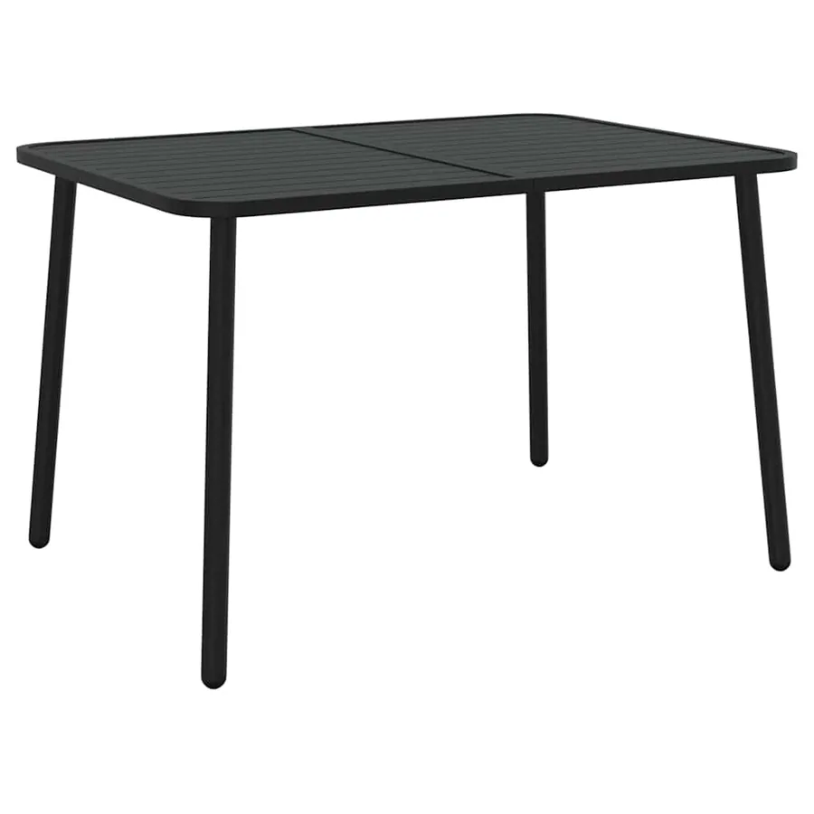 Ensemble à manger de jardin 5 pcs anthracite acier - 7