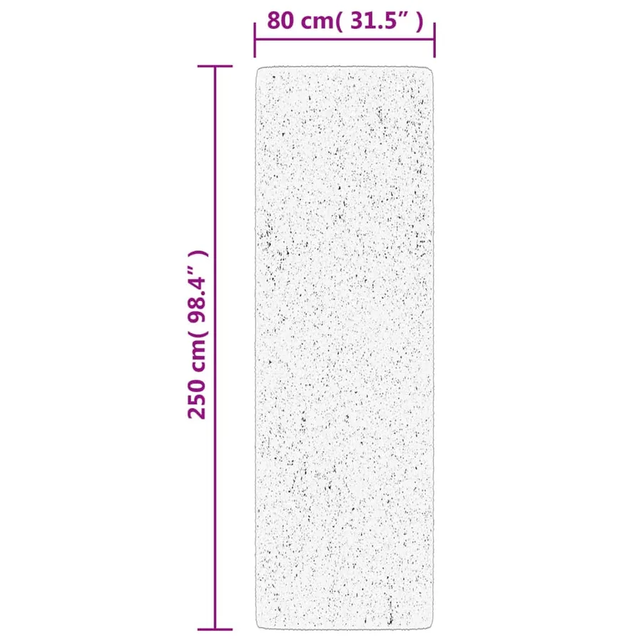 Tapis HUARTE à poils courts doux et lavable anthracite 80x250cm - 10