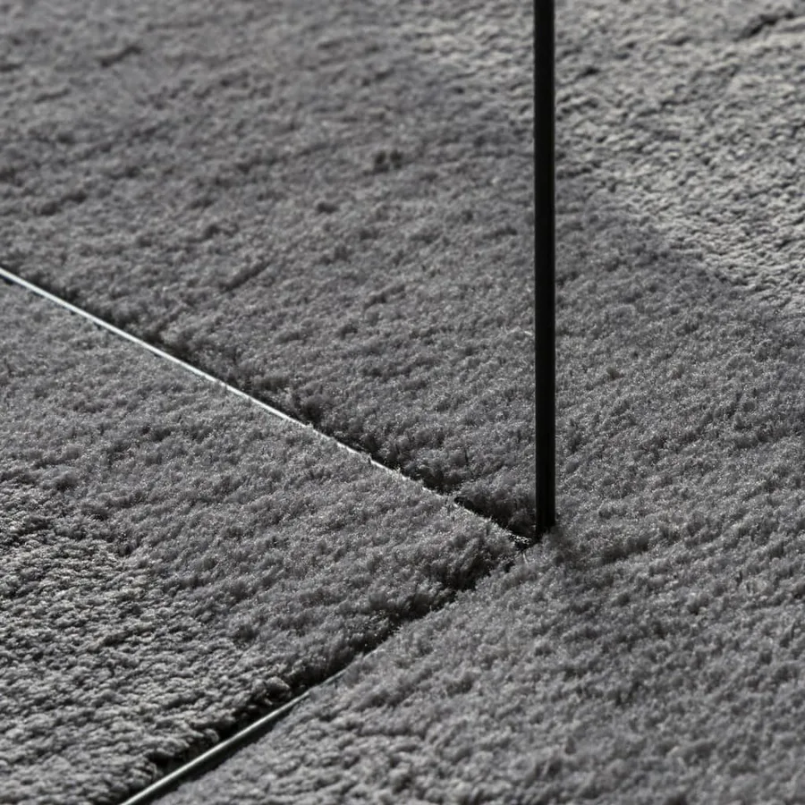 Tapis HUARTE à poils courts doux et lavable anthracite 80x250cm - 8
