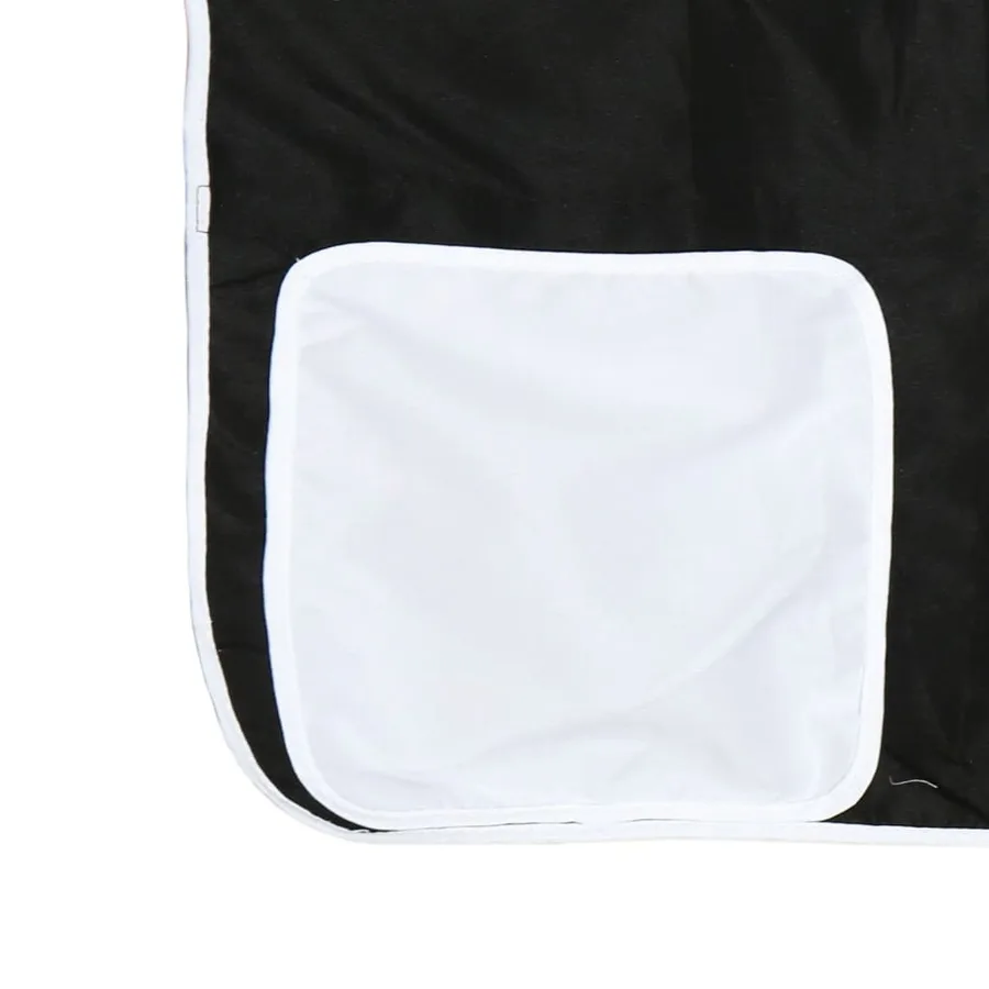 Rideaux pour lit mezzanine avec tunnel blanc et noir polyester - 15
