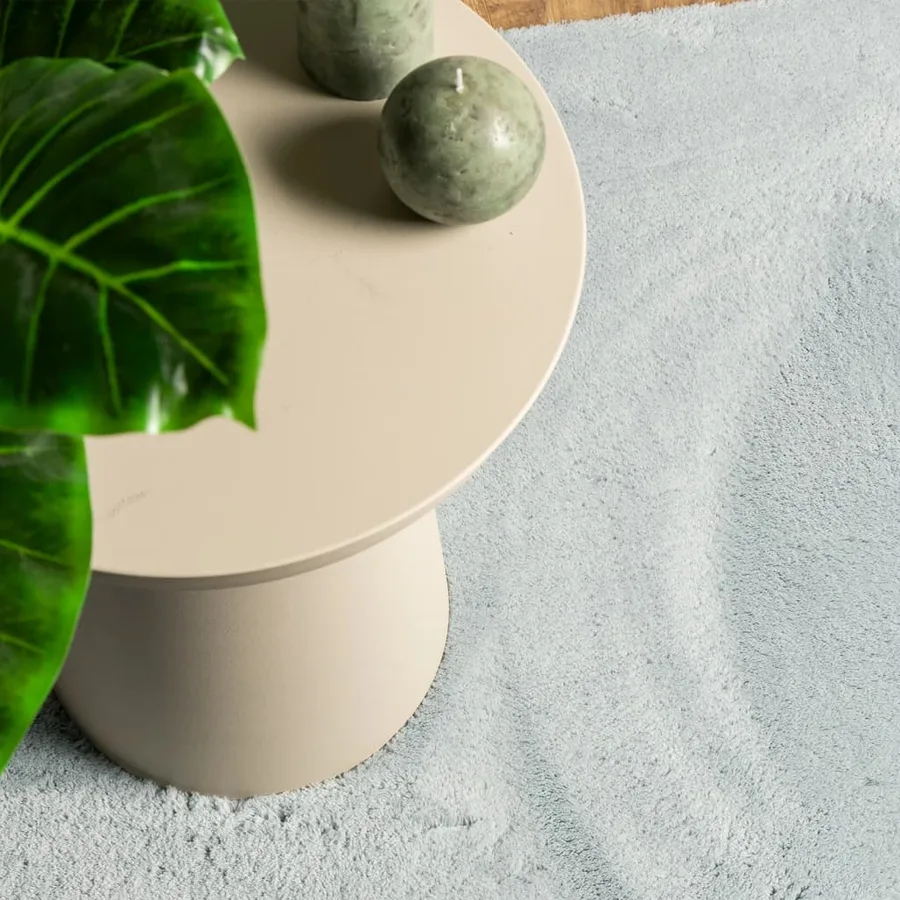 Tapis HUARTE à poils courts doux et lavable bleu 80x250 cm - 7