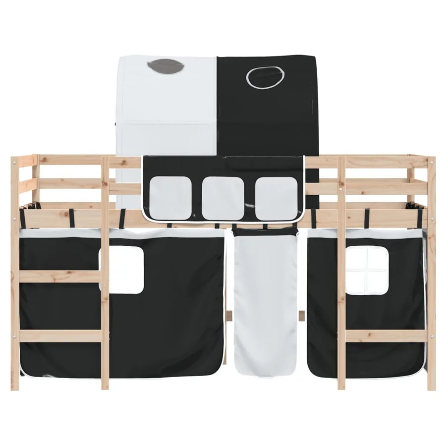 Lit mezzanine enfants avec tunnel sans matelas 90x190 cm - 5
