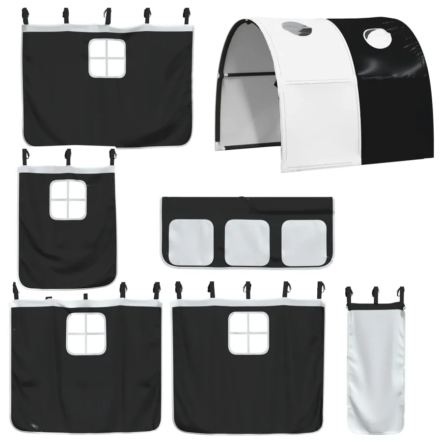 Lit mezzanine enfants avec tunnel sans matelas 90x190 cm - 7