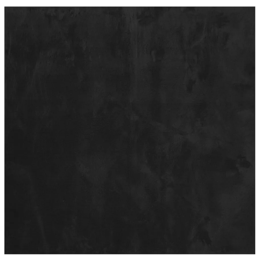 Tapis HUARTE à poils courts doux et lavable noir 120x120 cm - 2