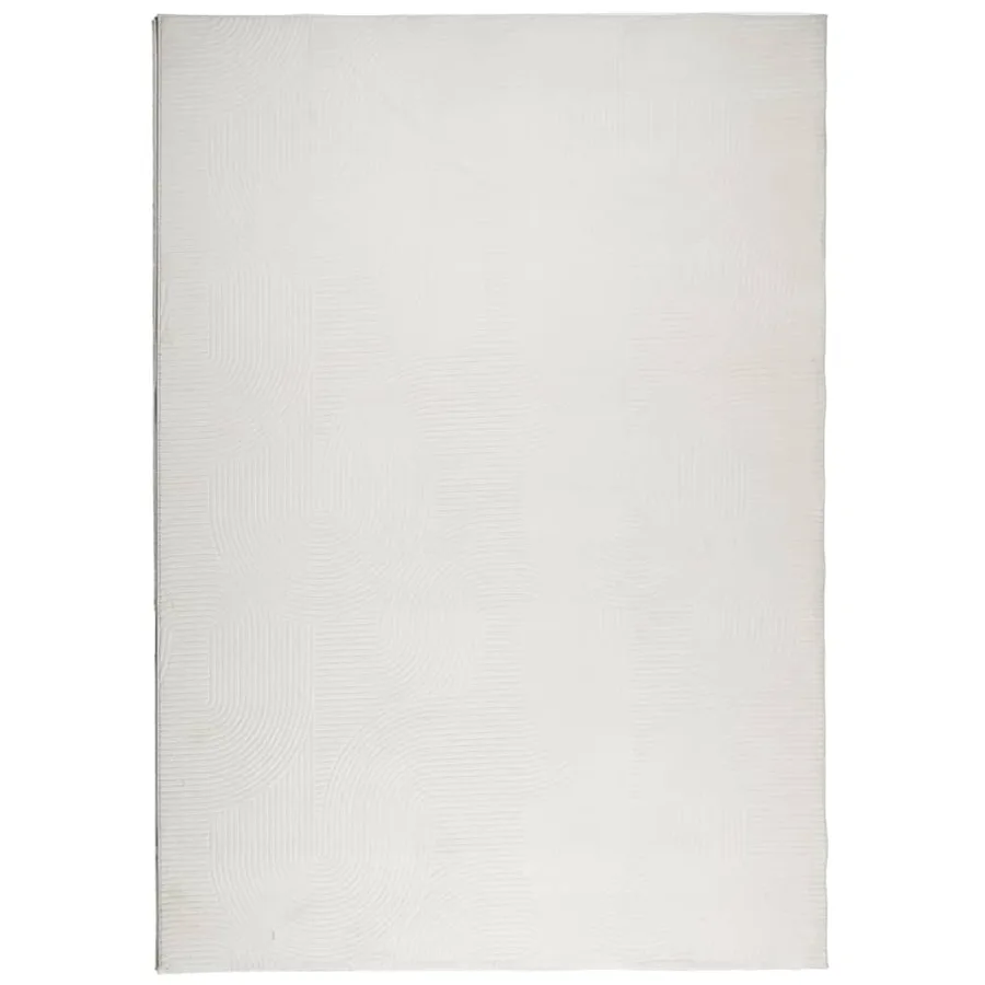 Tapis IZA poils courts style scandinave crème 120x170 cm - 2
