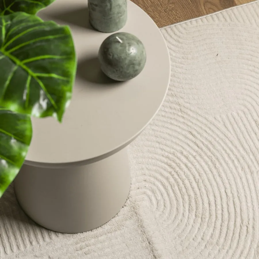 Tapis IZA poils courts style scandinave crème 120x170 cm - 7