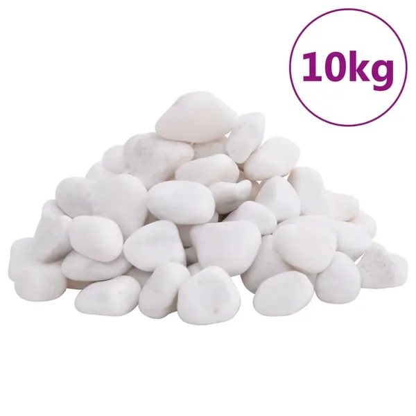 Galets polis 10 kg blanc 2-5 cm