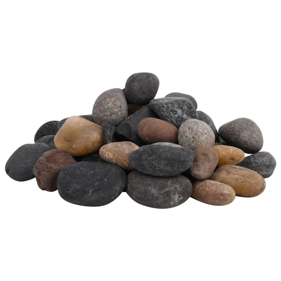 Galets polis 25 kg multicolores 5-8 cm - 2