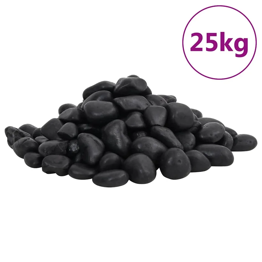 Galets polis 25 kg noir 2-5 cm - 2