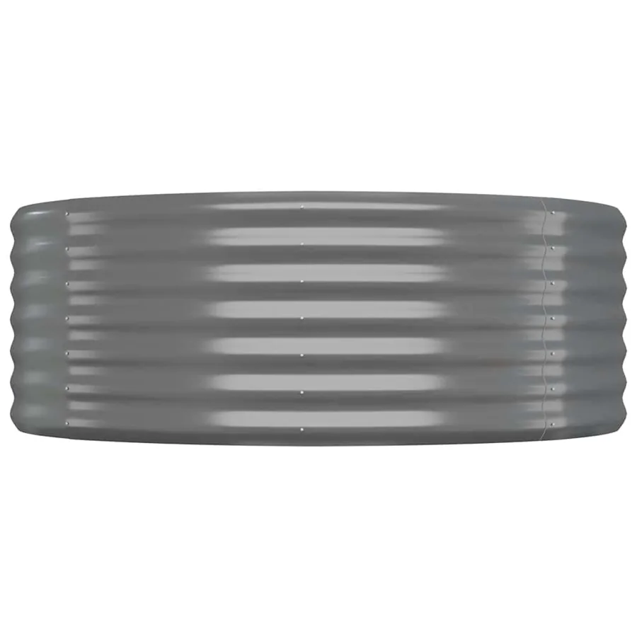Lit surélevé de jardin Acier galvanisé 100x100x36cm gris - 3