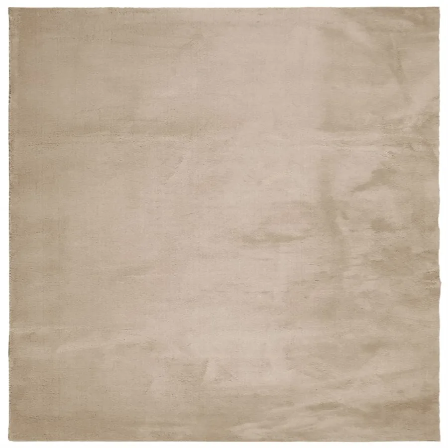 Tapis HUARTE à poils courts doux et lavable sable 200x200 cm - 2