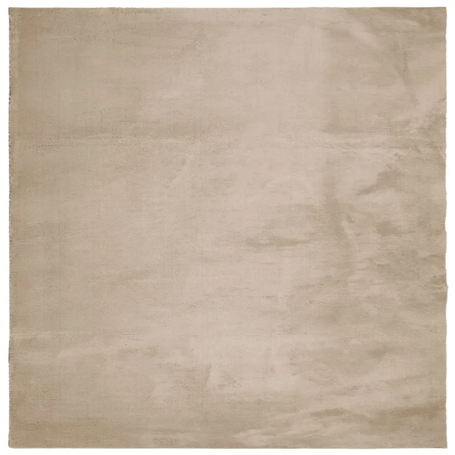 Tapis HUARTE à poils courts doux et lavable sable 120x120 cm - 2