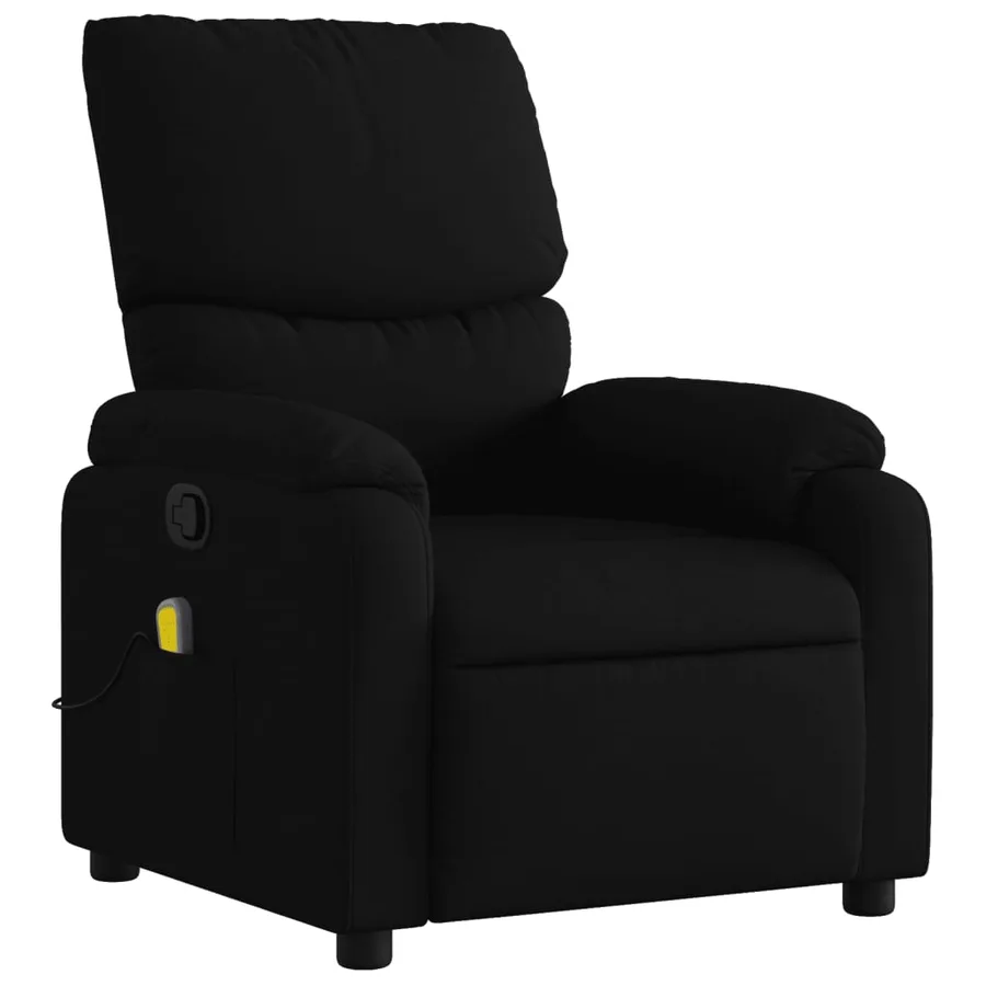 Fauteuil de massage inclinable noir tissu - 3