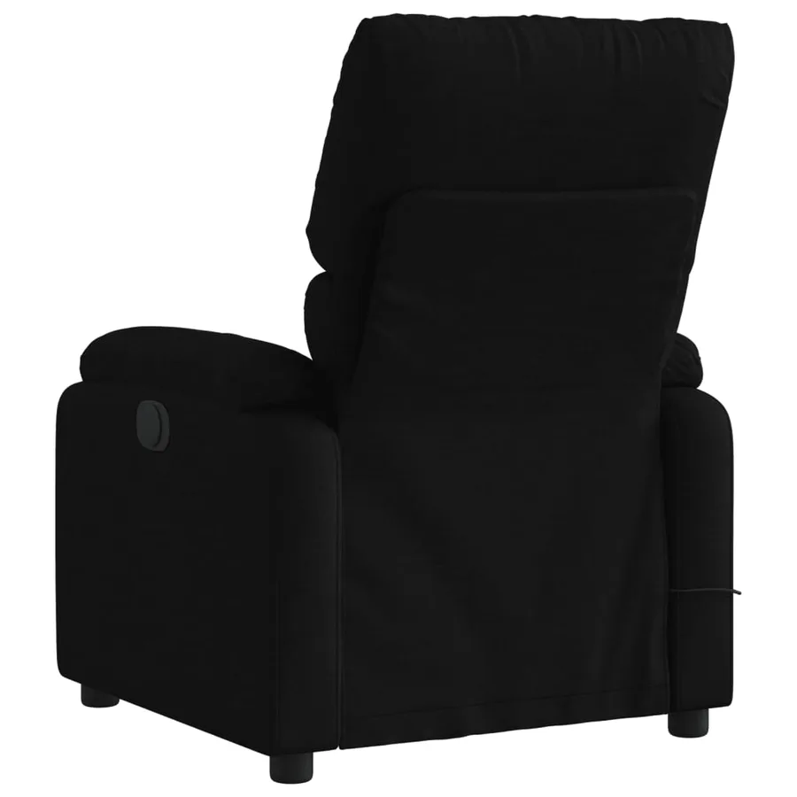 Fauteuil de massage inclinable noir tissu - 4