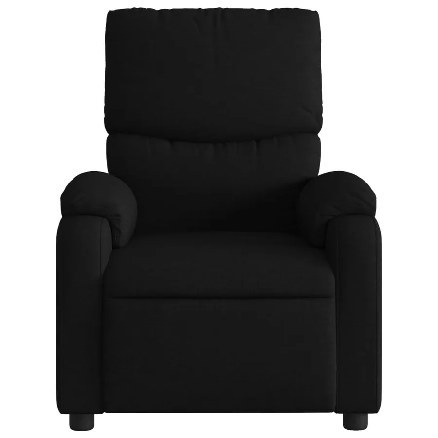 Fauteuil de massage inclinable noir tissu - 7