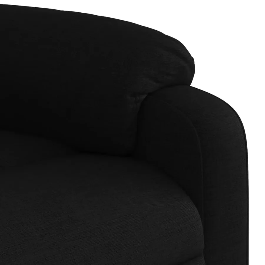 Fauteuil de massage inclinable noir tissu - 9