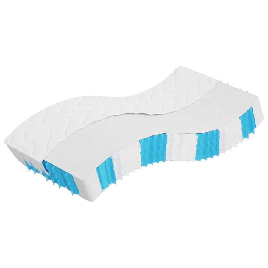 Matelas à ressorts ensachés dureté moyenne 90x200 cm