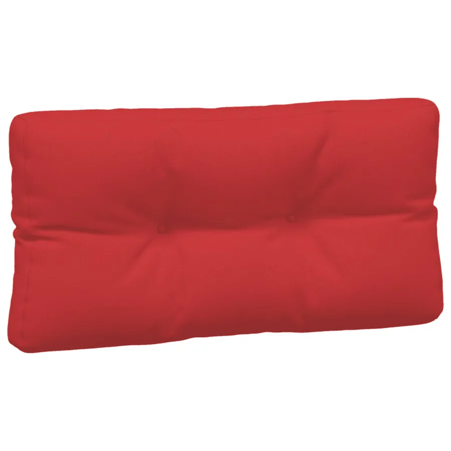 Coussins de palette lot de 3 rouge tissu - 5