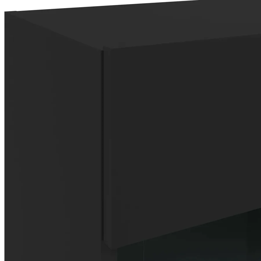 Meuble TV mural avec lumières LED noir 40x30x60,5 cm - 11