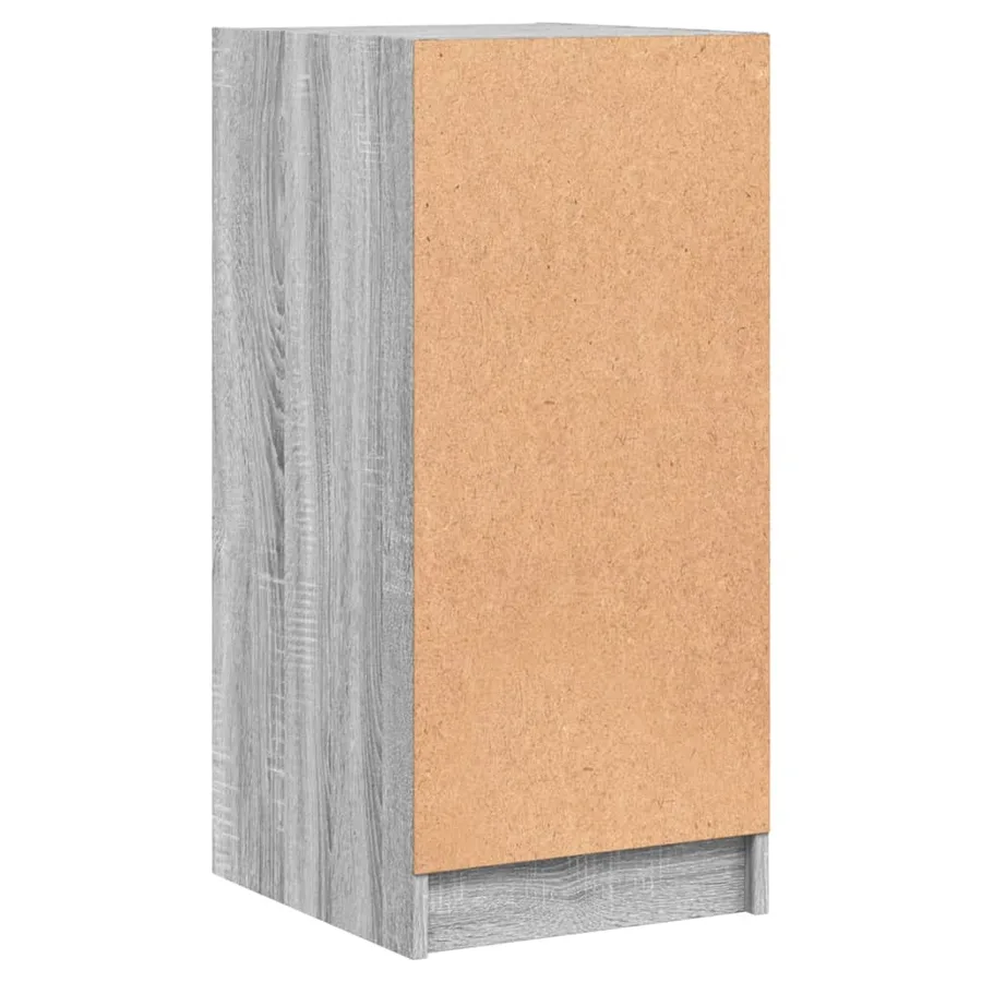 Armoire latérale avec portes en verre sonoma gris 35x37x75,5 cm - 8