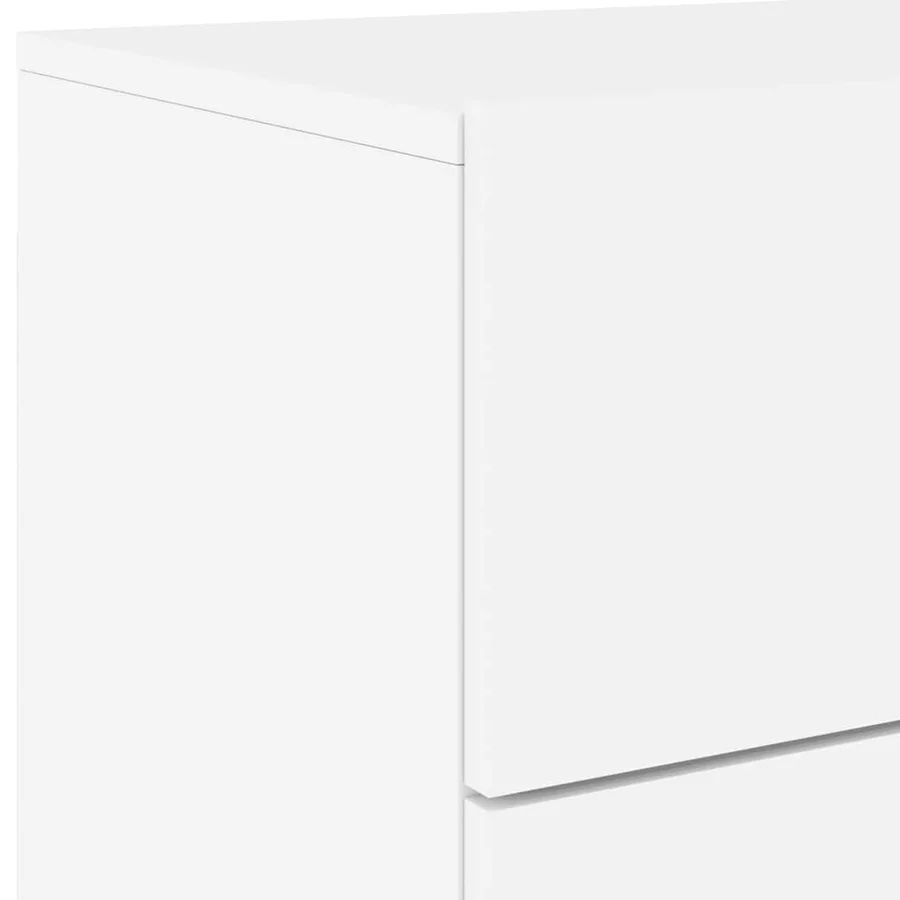 Table de chevet murale avec lumières LED blanc - 10
