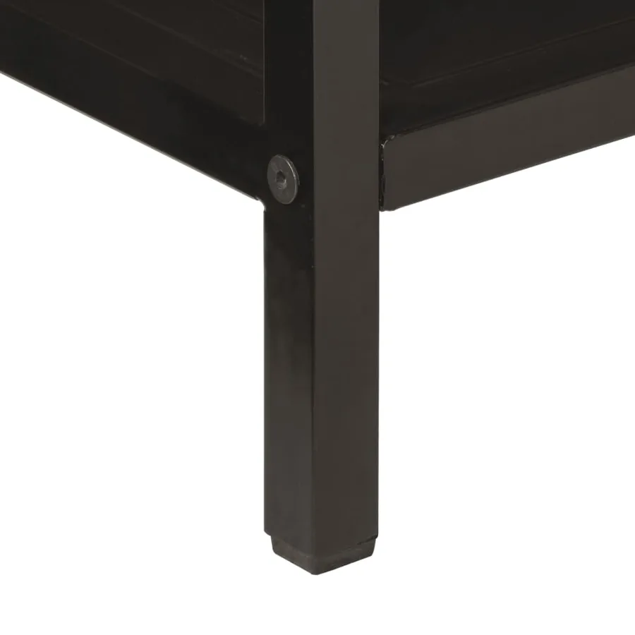 Table console 100x35x76 cm bois massif de manguier et fer - 6