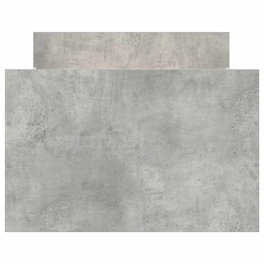 Cadre de lit sans matelas gris béton 90x190 cm - 6