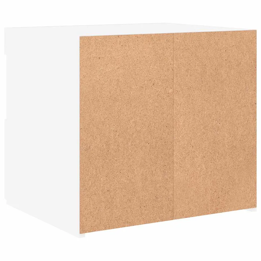 Table de chevet avec lumières LED blanc 50x40x45 cm - 10