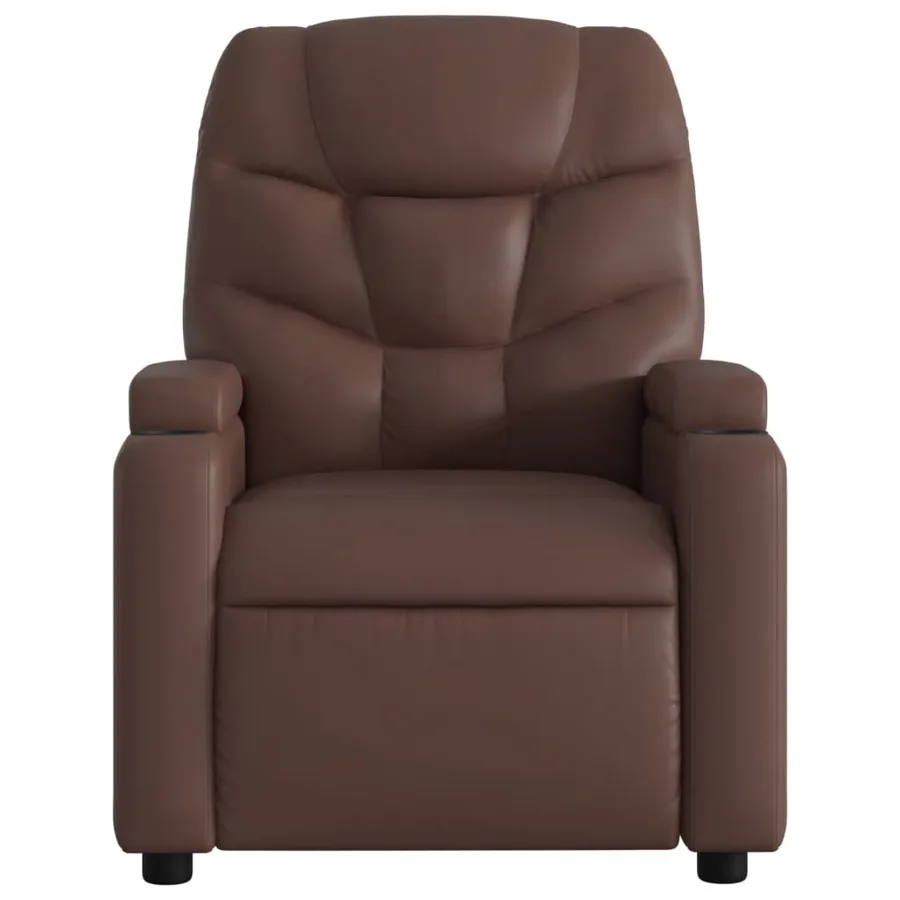 Fauteuil inclinable Marron Similicuir - 3