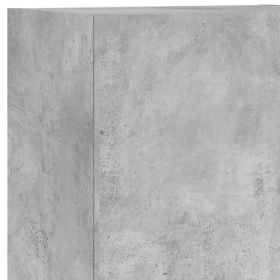 Meuble TV mural gris béton 40,5x30x102 cm bois d'ingénierie - 11