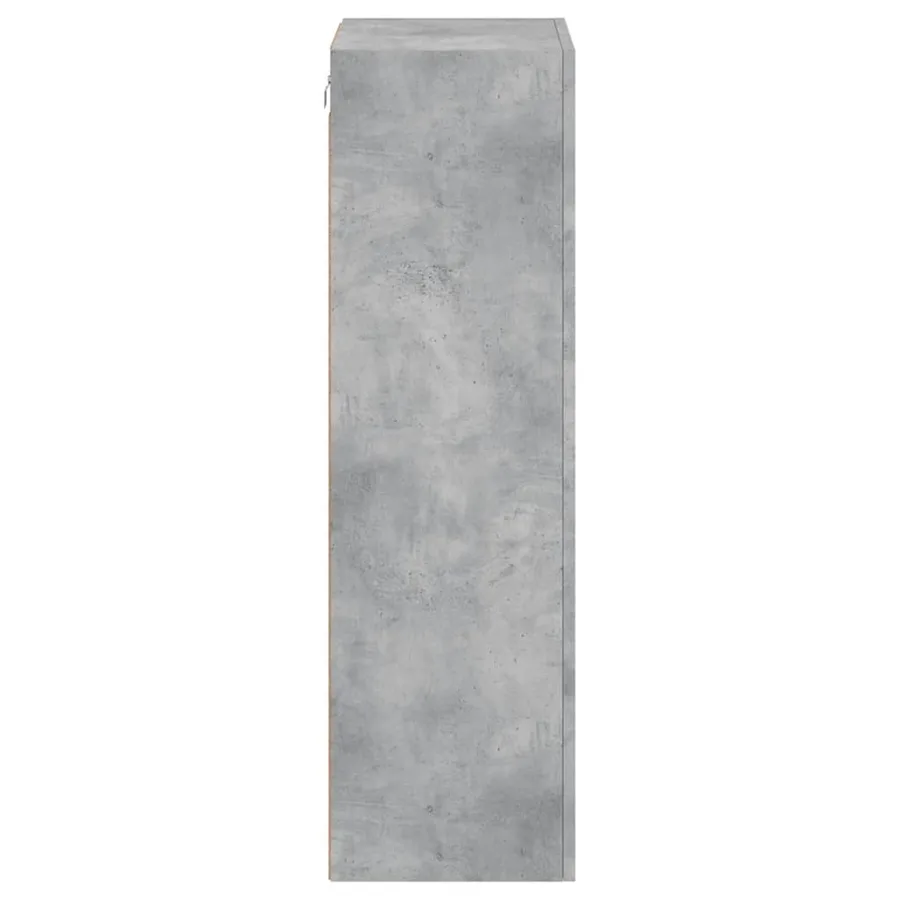 Meuble TV mural gris béton 40,5x30x102 cm bois d'ingénierie - 8