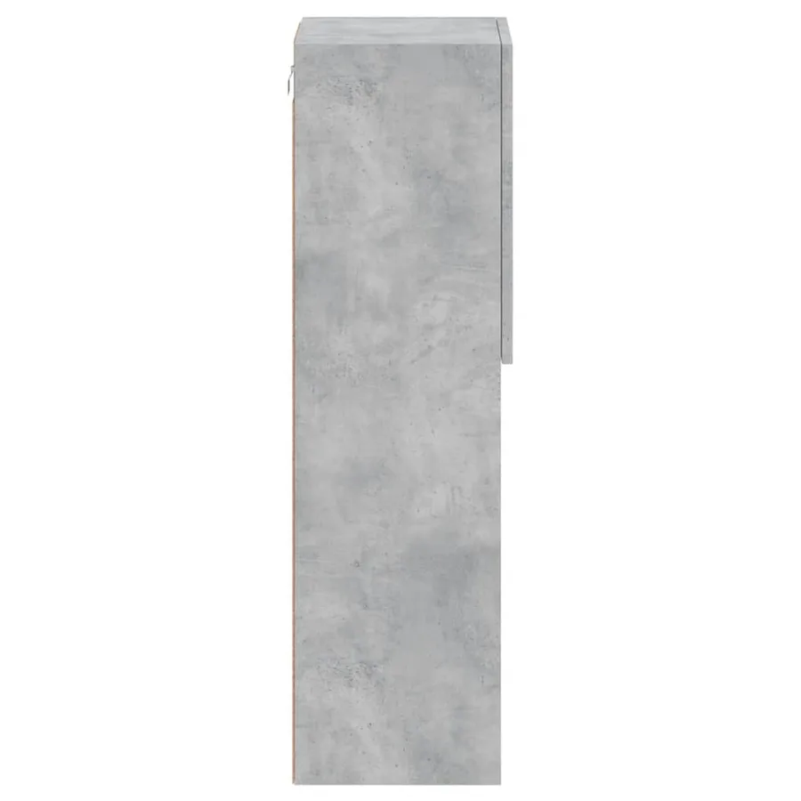 Meuble TV avec lumières LED gris béton 30,5x30x102 cm - 10