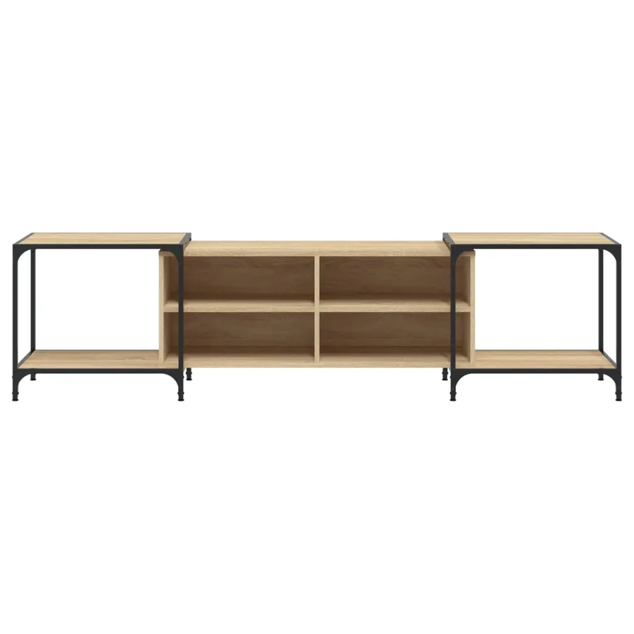 Meuble TV chêne sonoma 203x37x50 cm bois d'ingénierie - 4