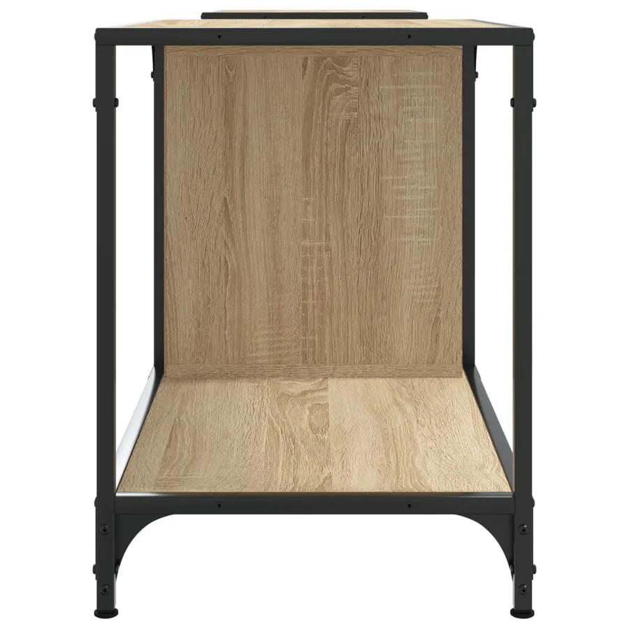 Meuble TV chêne sonoma 203x37x50 cm bois d'ingénierie - 5