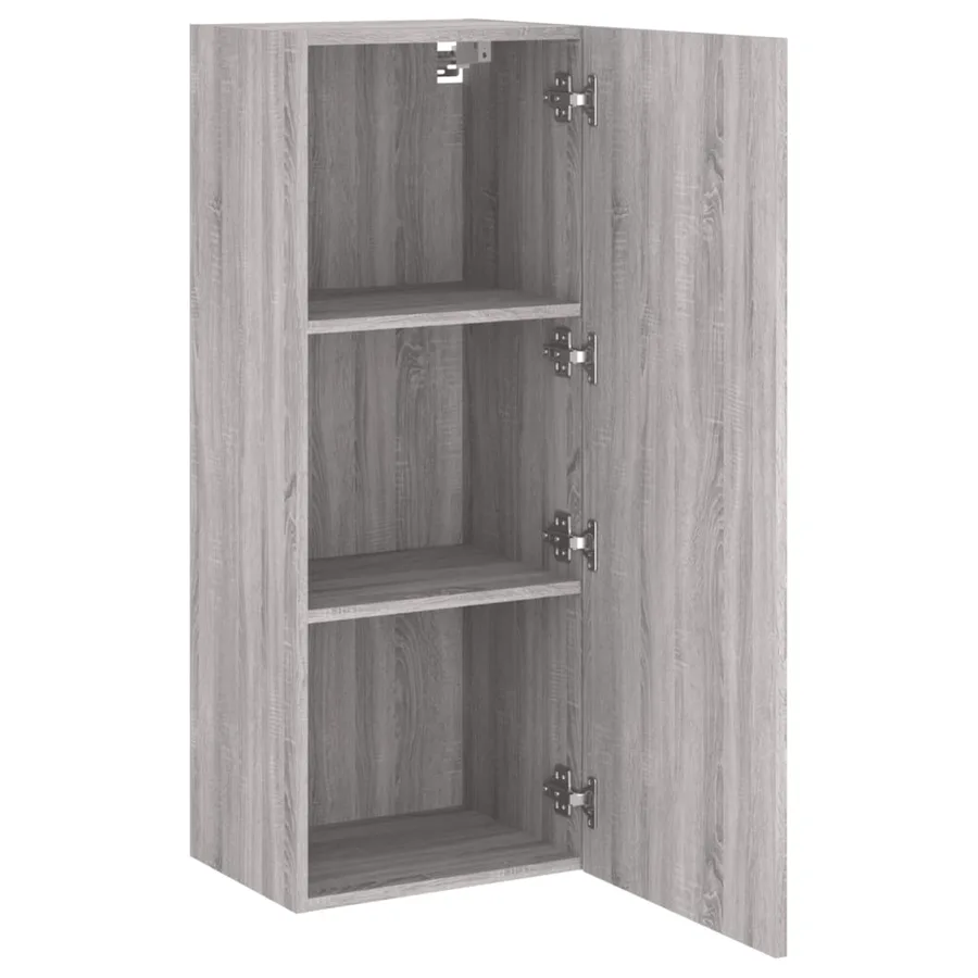 Meuble TV mural sonoma gris 40,5x30x102 cm bois d'ingénierie - 6